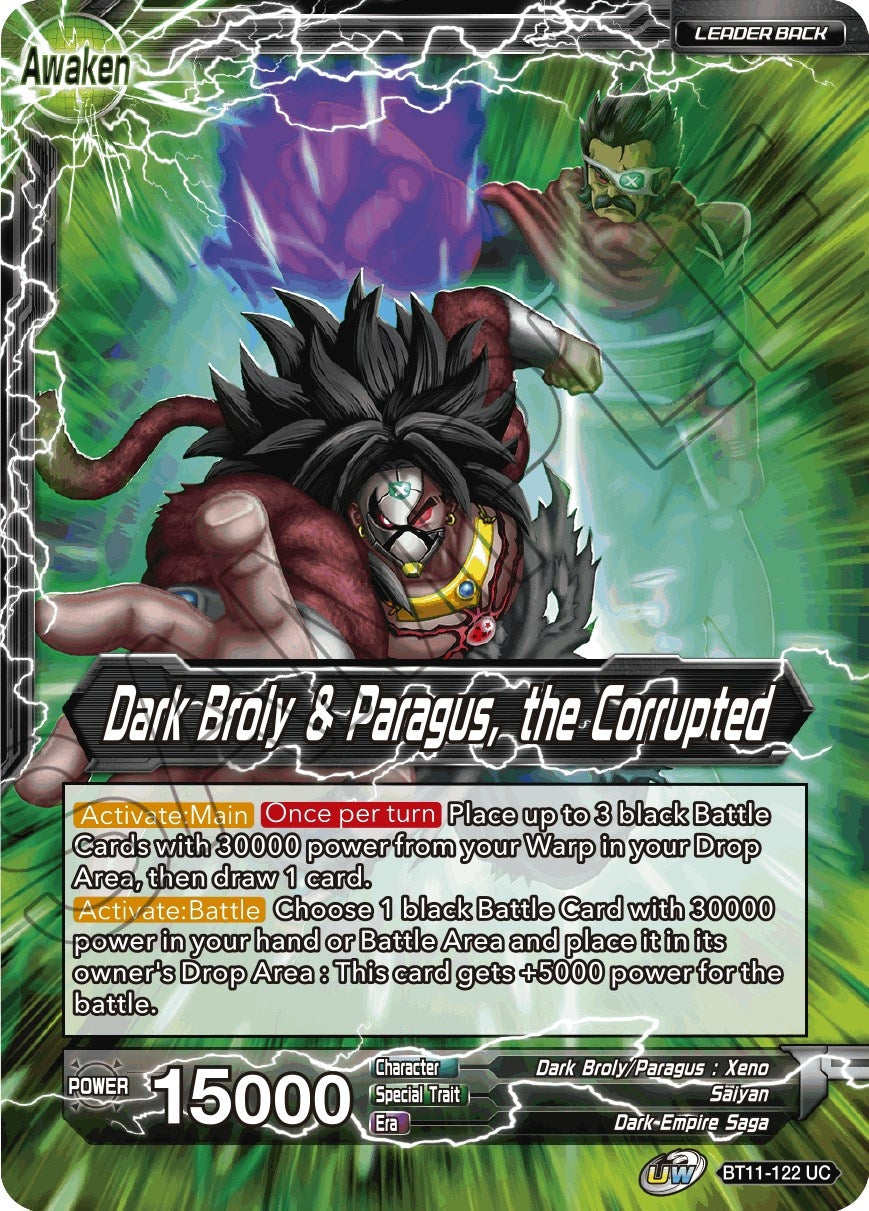 Image for Dark Broly & Paragus // Dark Broly & Paragus, the Corrupted - Dragon Ball Super: Masters