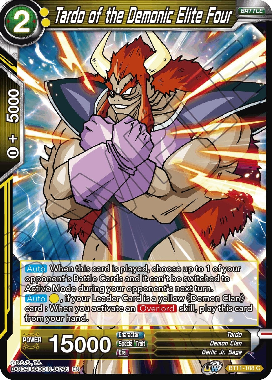 Image for Tardo of the Demonic Elite Four - Dragon Ball Super: Masters