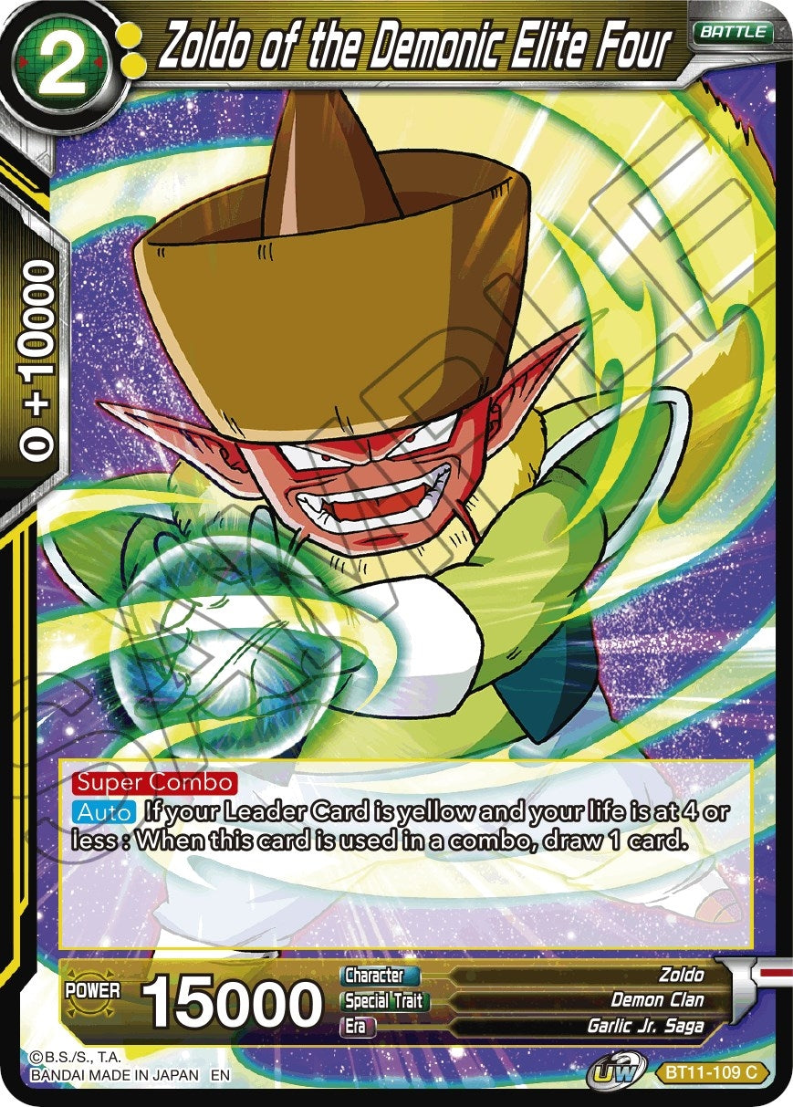 Image for Zoldo of the Demonic Elite Four - Dragon Ball Super: Masters