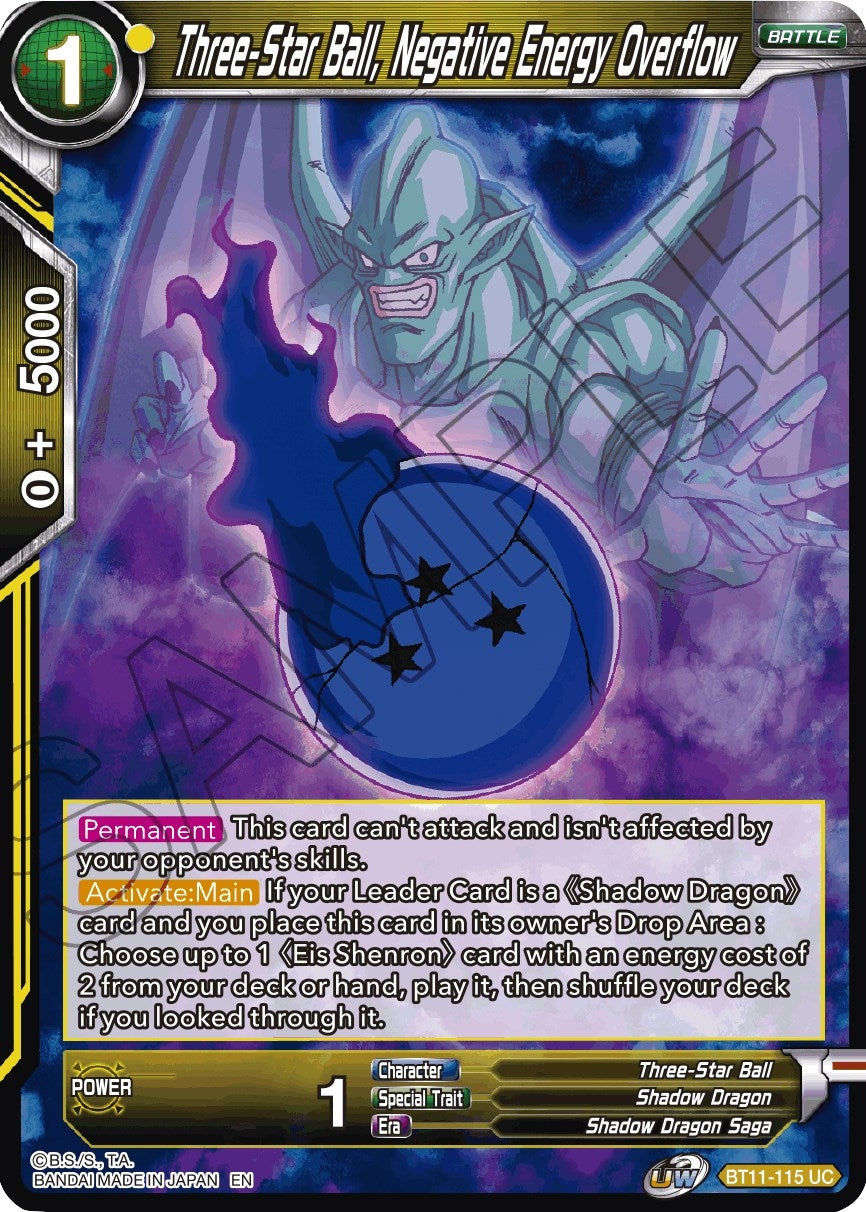 Image for Three-Star Ball, Negative Energy Overflow - Dragon Ball Super: Masters