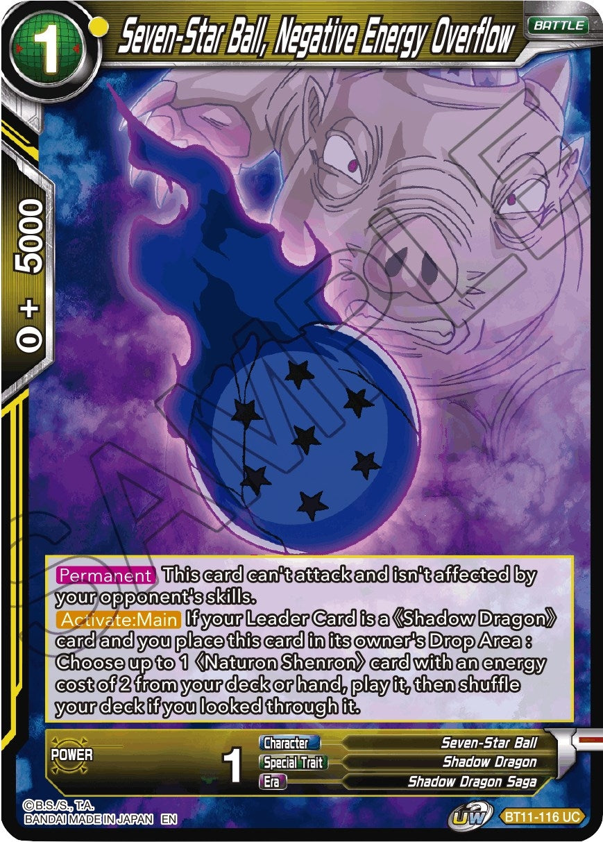 Image for Seven-Star Ball, Negative Energy Overflow - Dragon Ball Super: Masters
