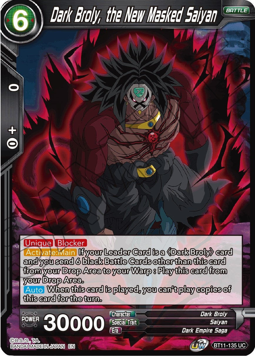 Image for Dark Broly, the New Masked Saiyan - Dragon Ball Super: Masters