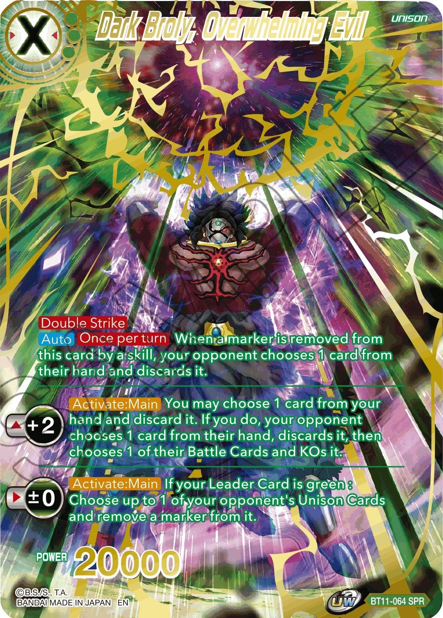 Image for Dark Broly, Overwhelming Evil (SPR) - Dragon Ball Super: Masters