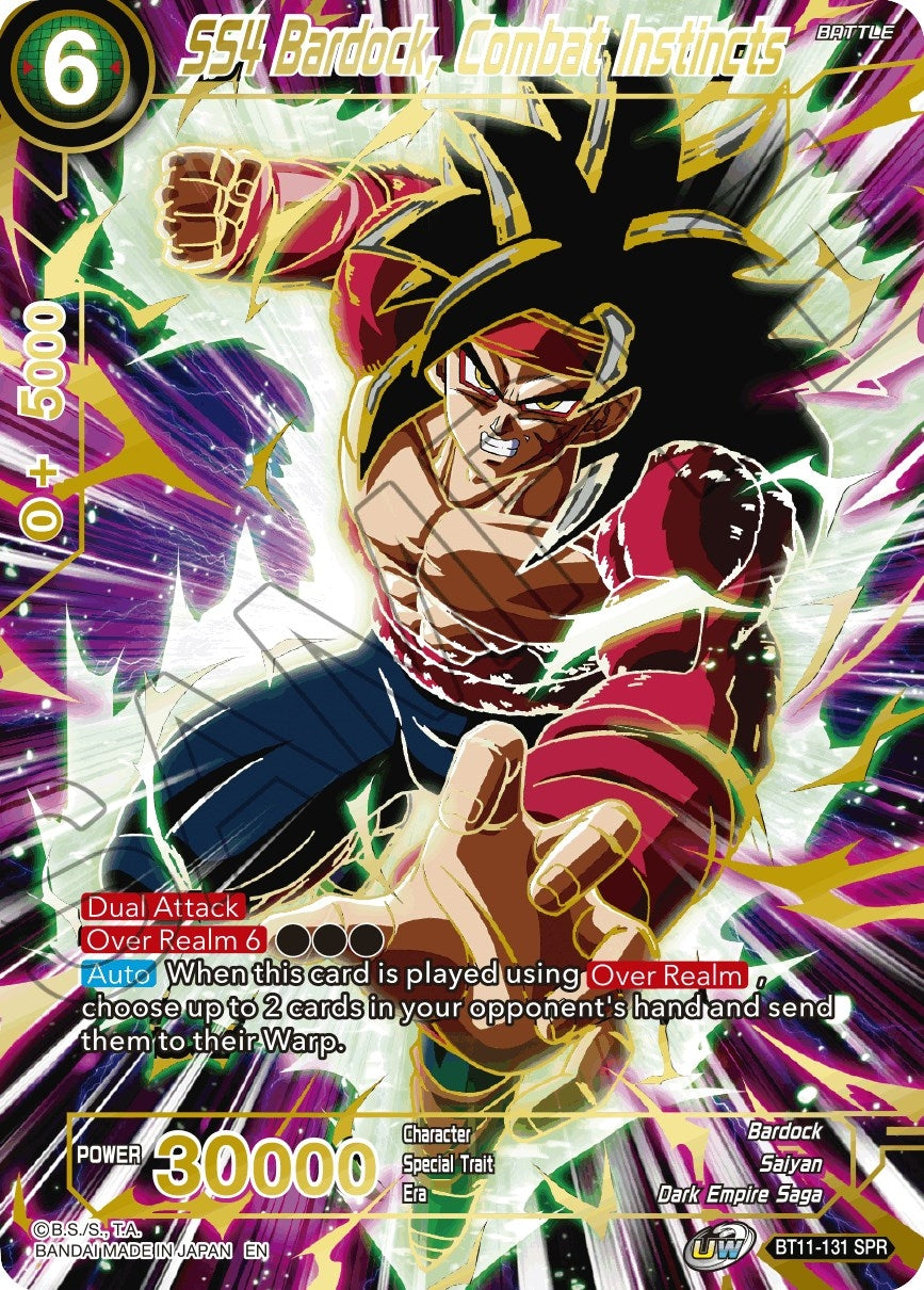 Image for SS4 Bardock, Combat Instincts (SPR) - Dragon Ball Super: Masters