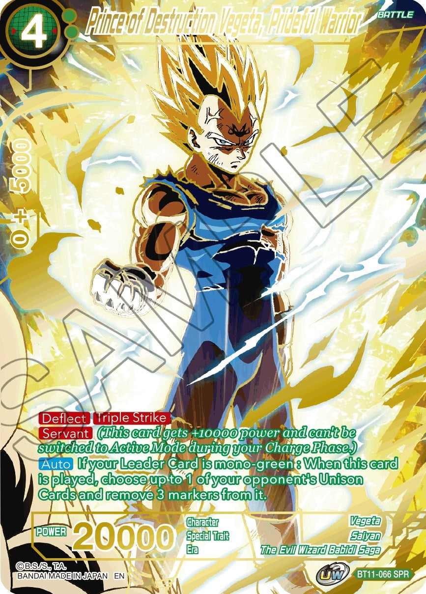 Image for Prince of Destruction Vegeta, Prideful Warrior (SPR) - Dragon Ball Super: Masters