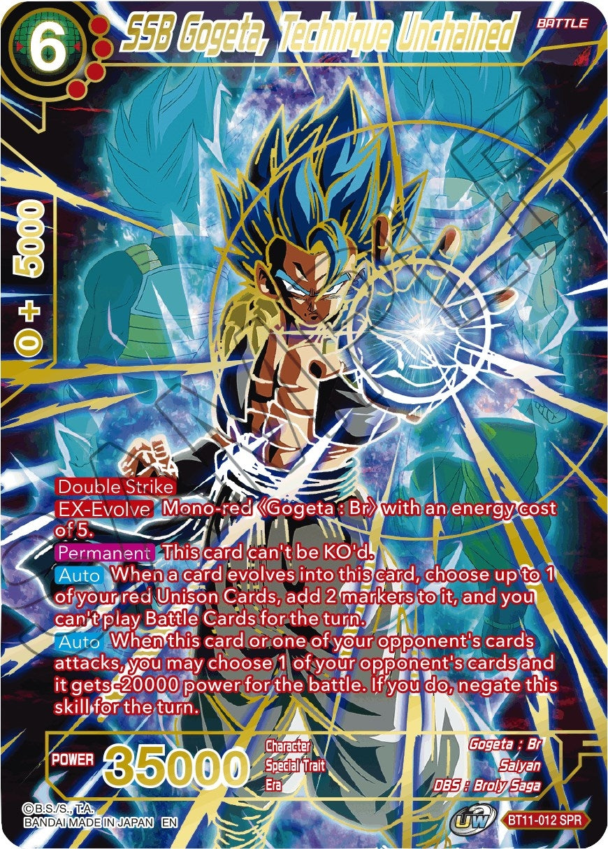 Image for SSB Gogeta, Technique Unchained (SPR) - Dragon Ball Super: Masters