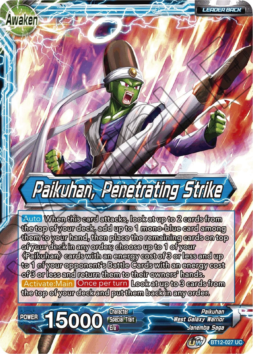 Image for Paikuhan // Paikuhan, Penetrating Strike - Dragon Ball Super: Masters