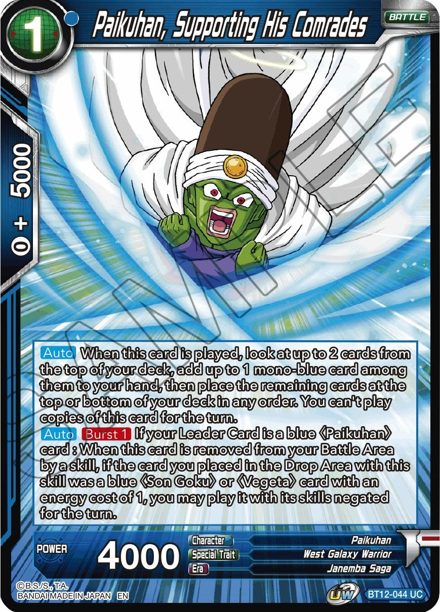 Image for Paikuhan, Supporting His Comrades - Dragon Ball Super: Masters
