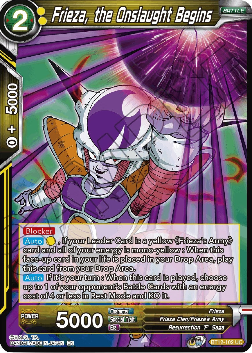 Image for Frieza, the Onslaught Begins - Dragon Ball Super: Masters