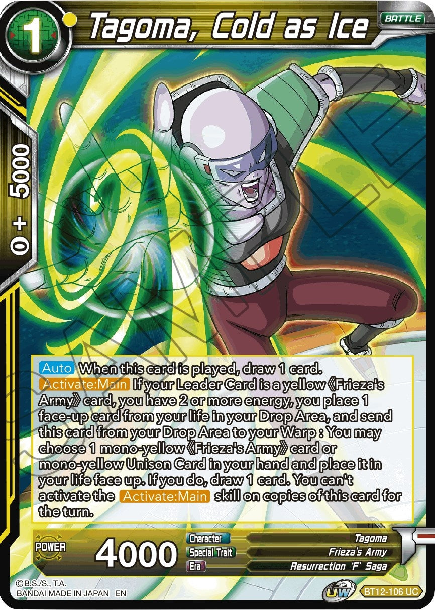Image for Tagoma, Cold as Ice - Dragon Ball Super: Masters