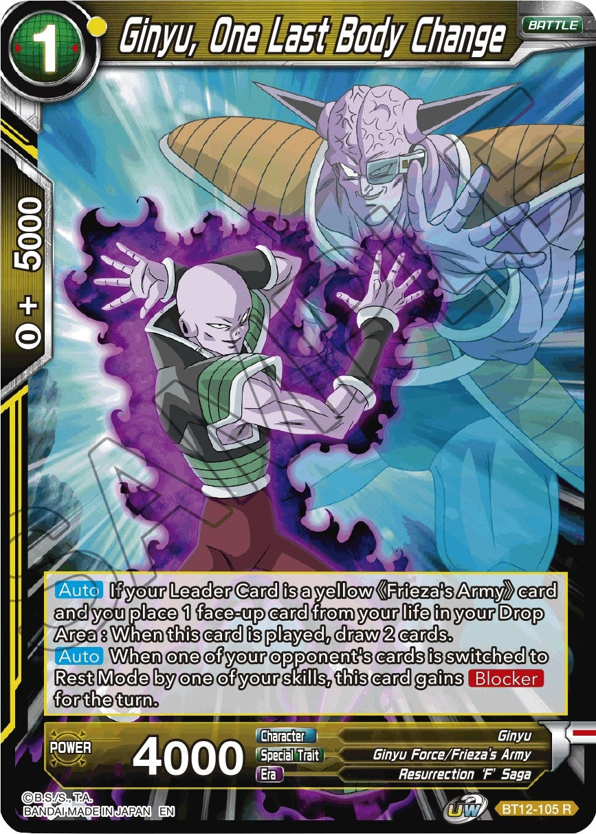 Image for Ginyu, One Last Body Change - Dragon Ball Super: Masters