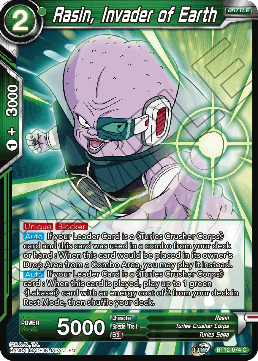 Image for Rasin, Invader of Earth - Dragon Ball Super: Masters
