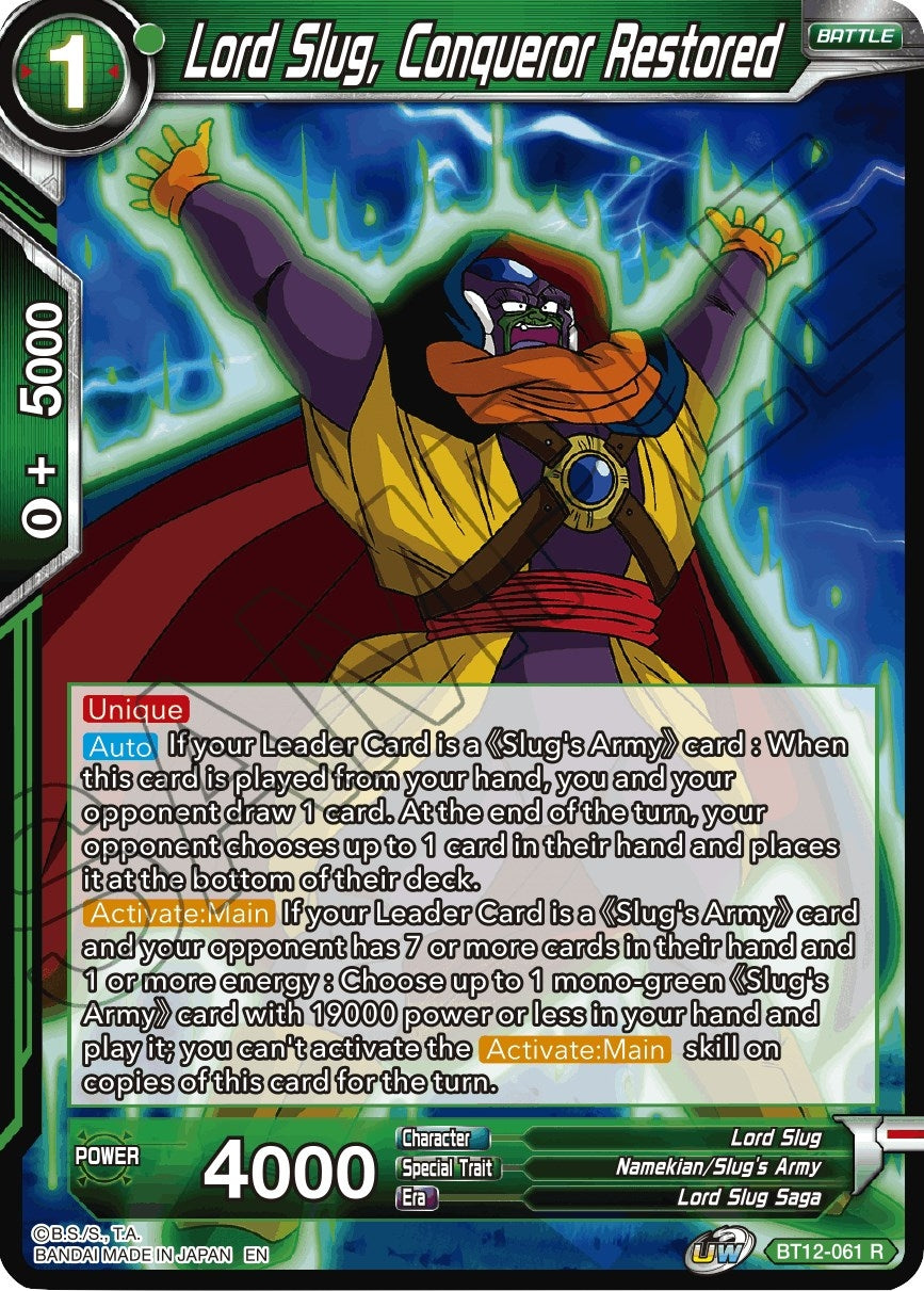 Image for Lord Slug, Conqueror Restored - Dragon Ball Super: Masters