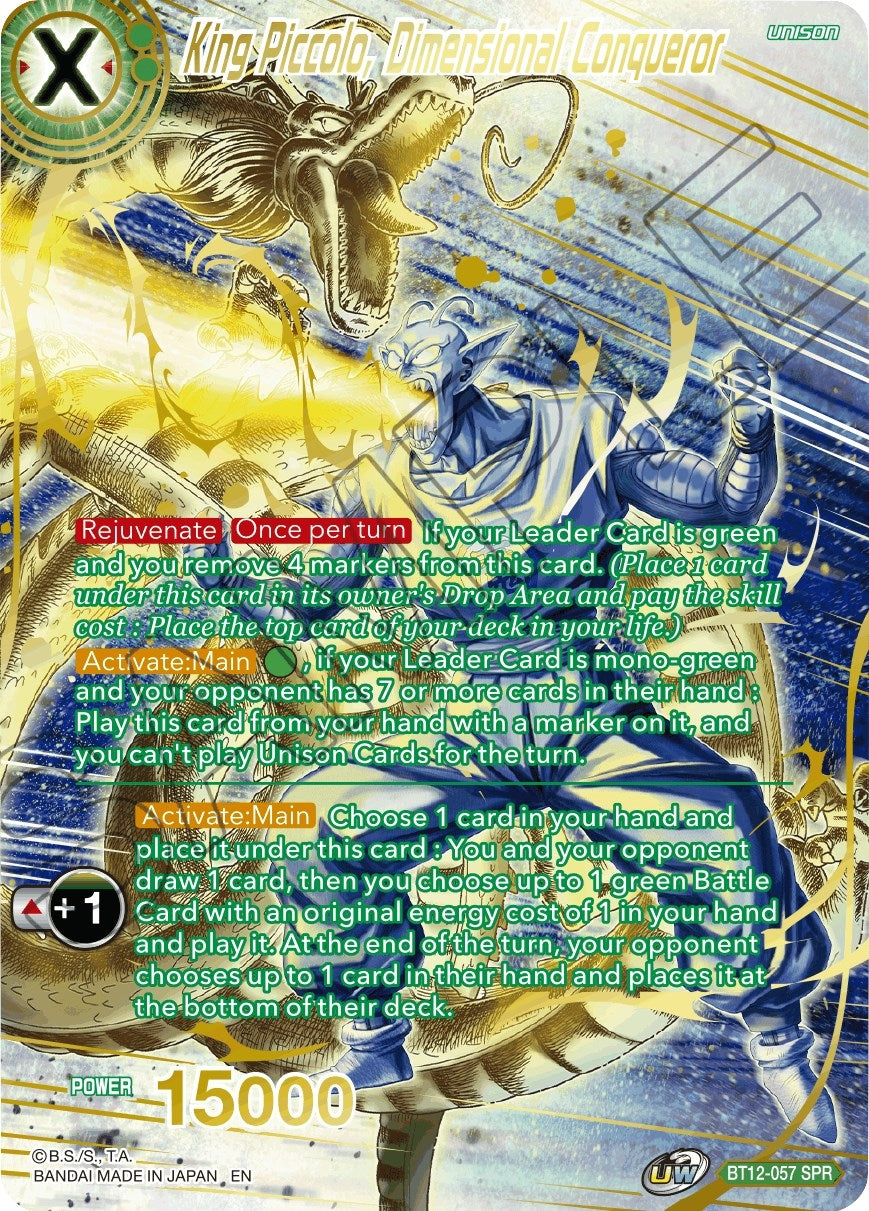 Image for King Piccolo, Dimensional Conqueror (SPR) - Dragon Ball Super: Masters