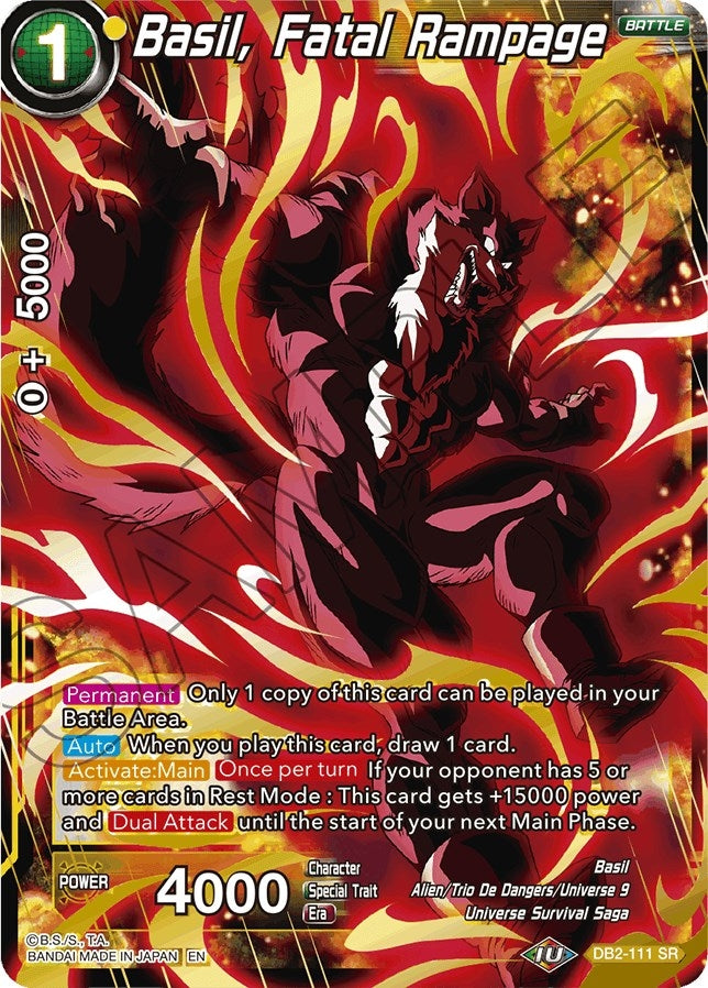 Image for Basil, Fatal Rampage (Reprint) - Dragon Ball Super: Masters