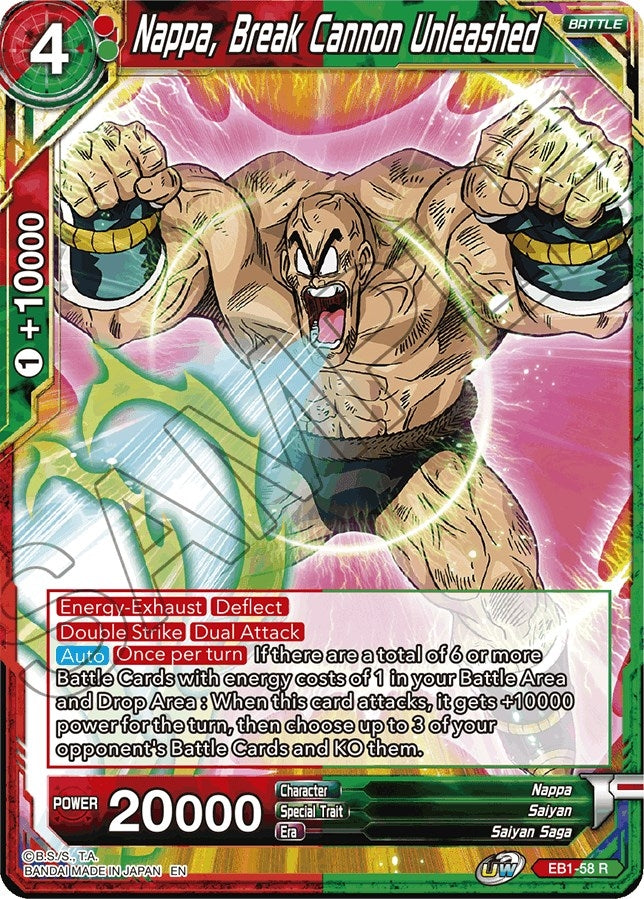 Image for Nappa, Break Cannon Unleashed - Dragon Ball Super: Masters