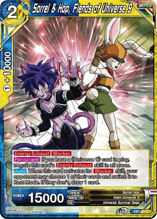 Image for Sorrel & Hop, Fiends of Universe 9 - Dragon Ball Super: Masters