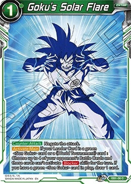 Image for Goku's Solar Flare - Dragon Ball Super: Masters