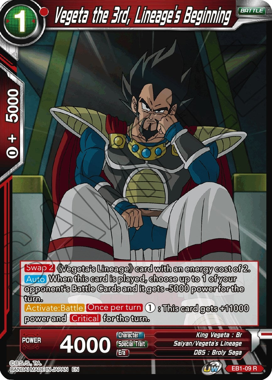 Image for Vegeta the 3rd, Lineage's Beginning - Dragon Ball Super: Masters