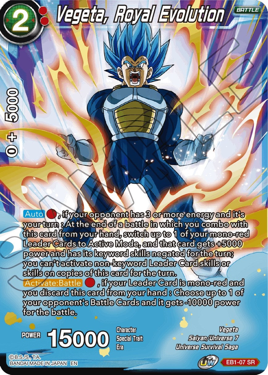 Image for Vegeta, Royal Evolution - Dragon Ball Super: Masters