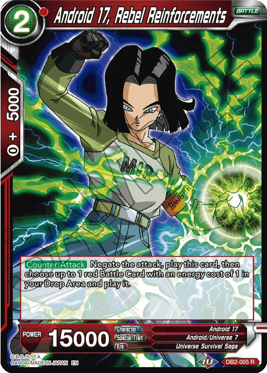 Image for Android 17, Rebel Reinforcements (Reprint) - Dragon Ball Super: Masters