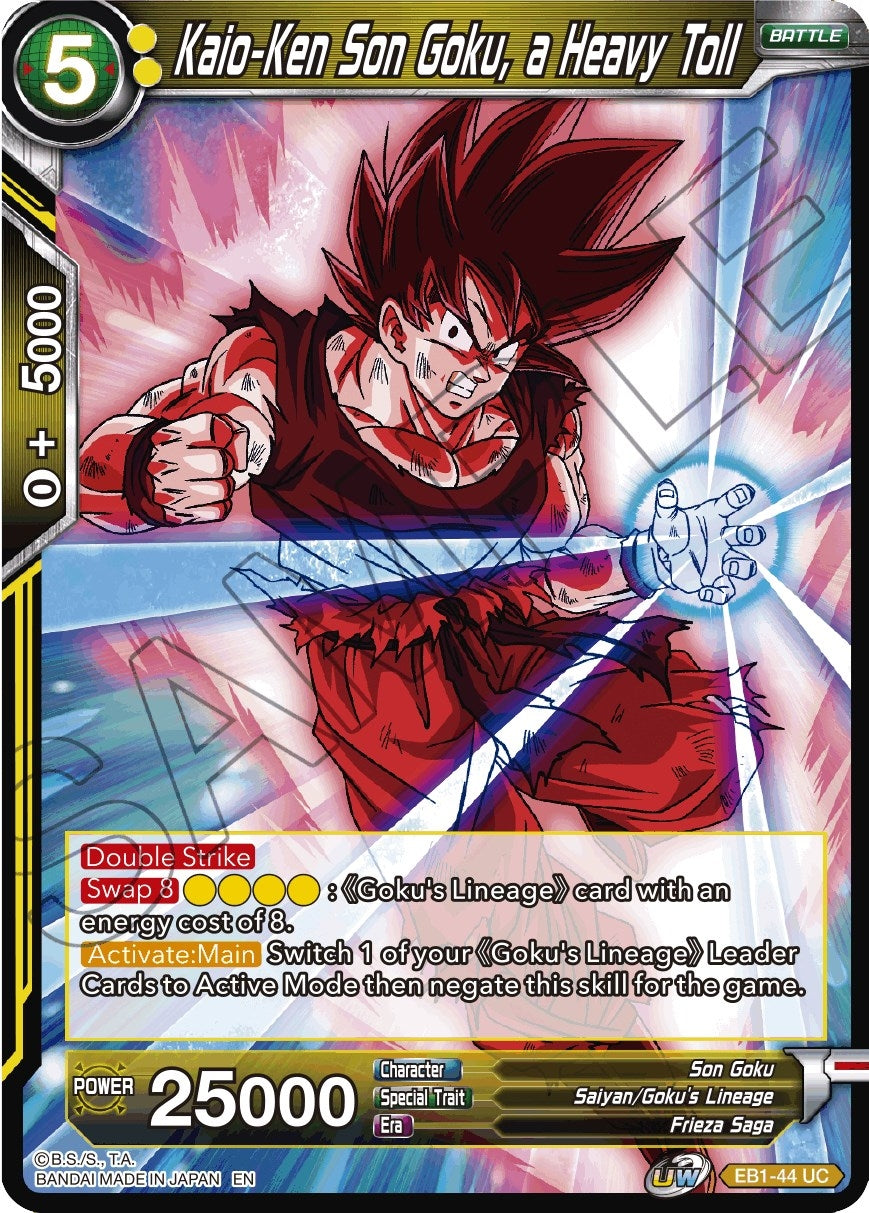 Image for Kaio-Ken Son Goku, a Heavy Toll - Dragon Ball Super: Masters