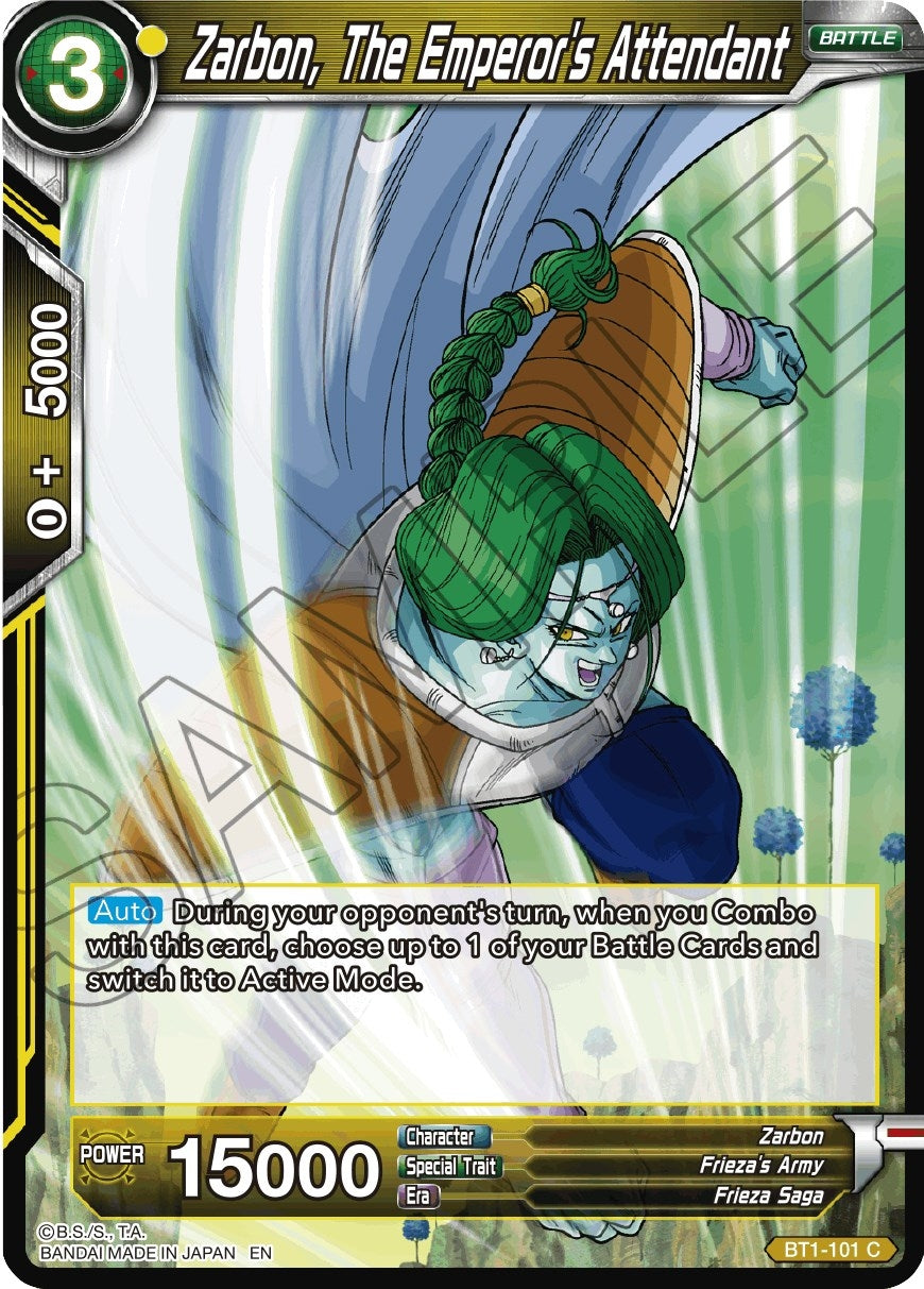 Image for Zarbon, The Emperor's Attendant (Reprint) - Dragon Ball Super: Masters
