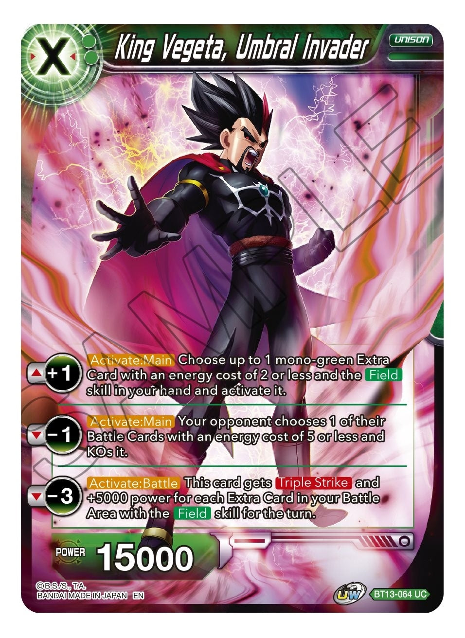 Image for King Vegeta, Umbral Invader - Dragon Ball Super: Masters