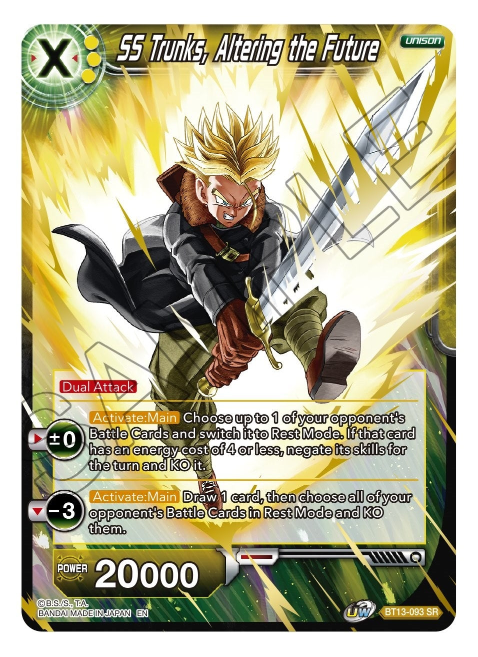 Image for SS Trunks, Altering the Future - Dragon Ball Super: Masters