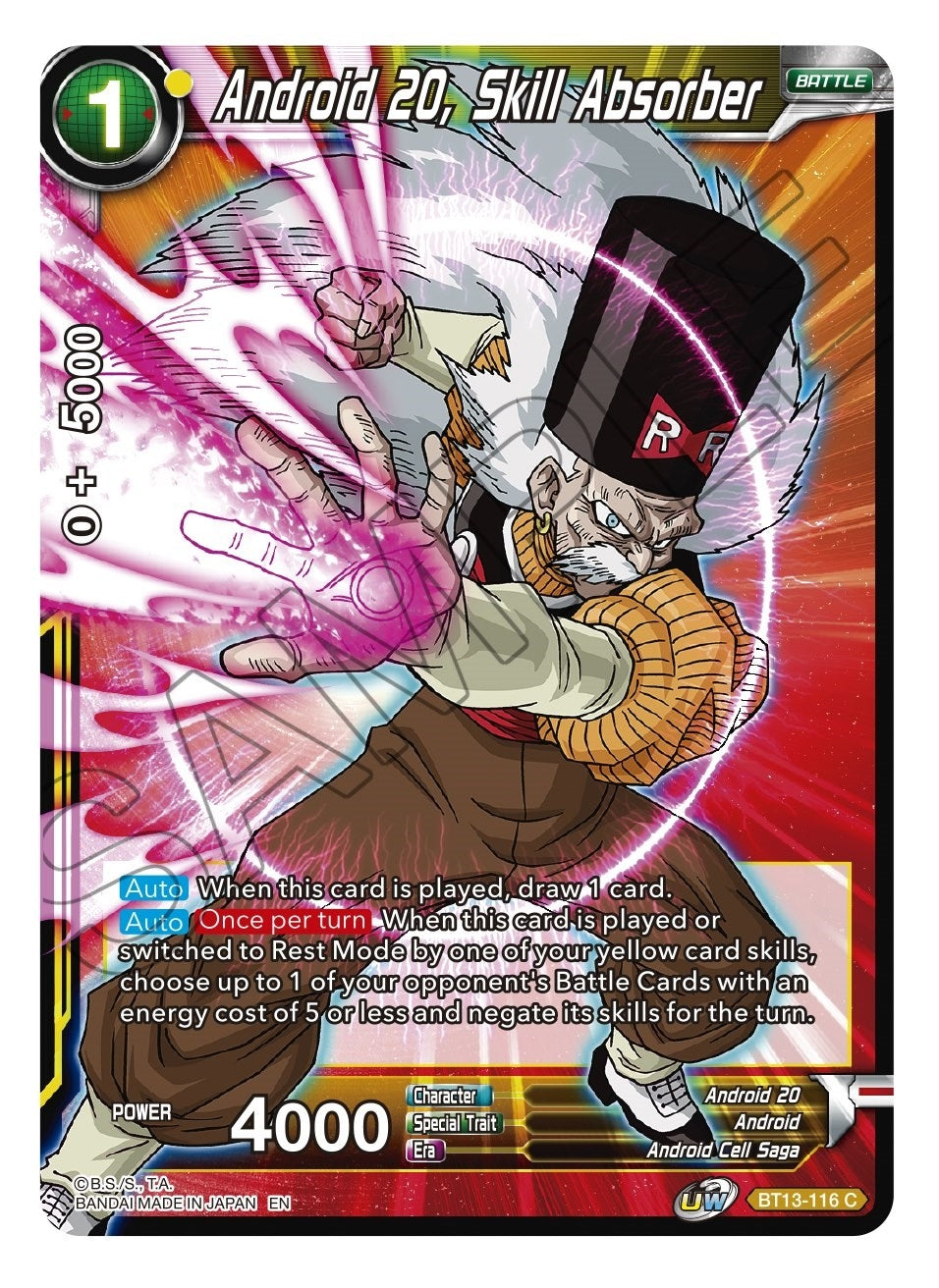 Image for Android 20, Skill Absorber - Dragon Ball Super: Masters