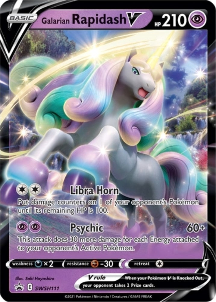 Image for Galarian Rapidash V - SWSH111 - Pokemon