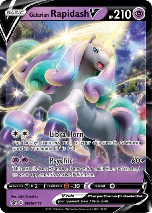 Image for Galarian Rapidash V - SWSH111 - Pokemon