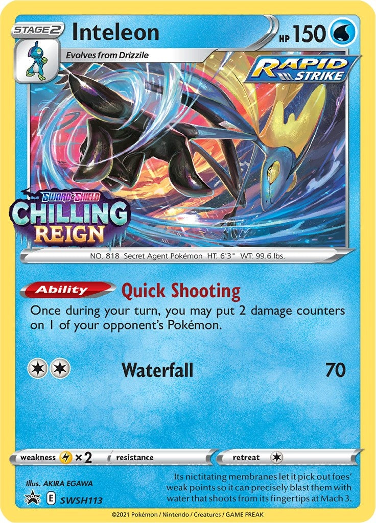 Image for Inteleon - SWSH113 (Prerelease) - Pokemon