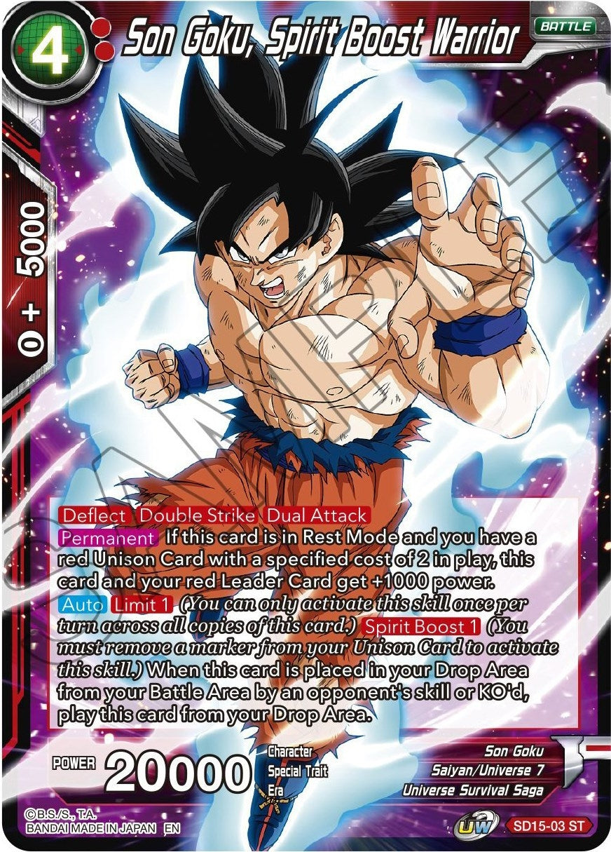 Image for Son Goku, Spirit Boost Warrior - Dragon Ball Super: Masters