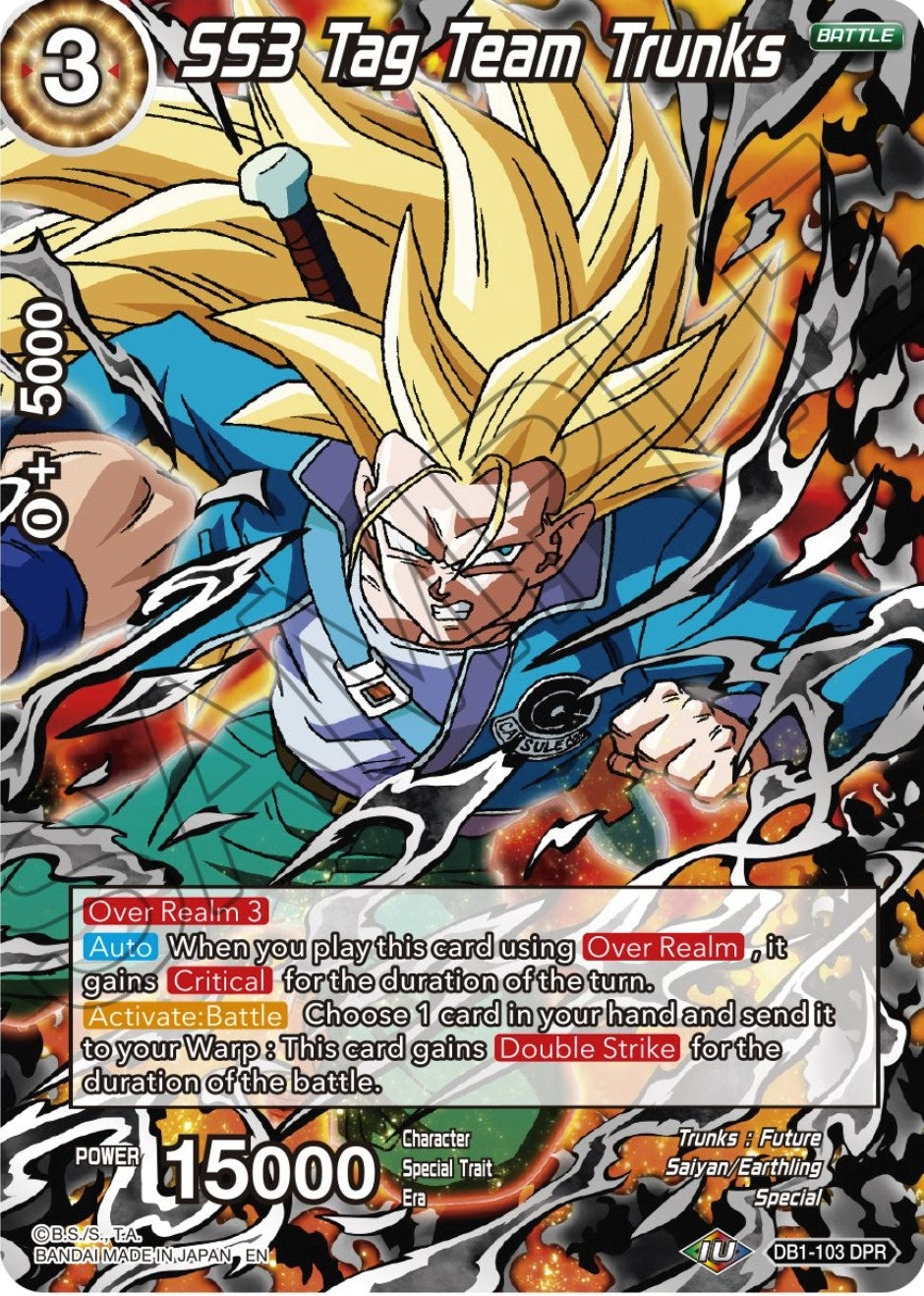 Image for SS3 Tag Team Trunks (Non-Holo) - Dragon Ball Super: Masters