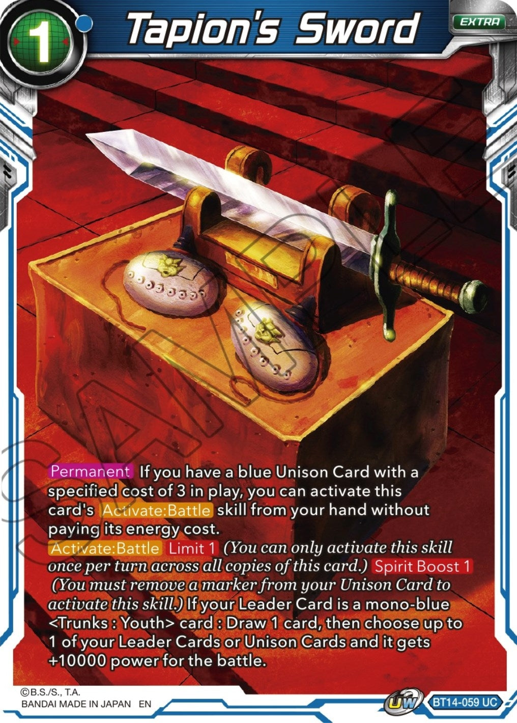 Image for Tapion's Sword - Dragon Ball Super: Masters