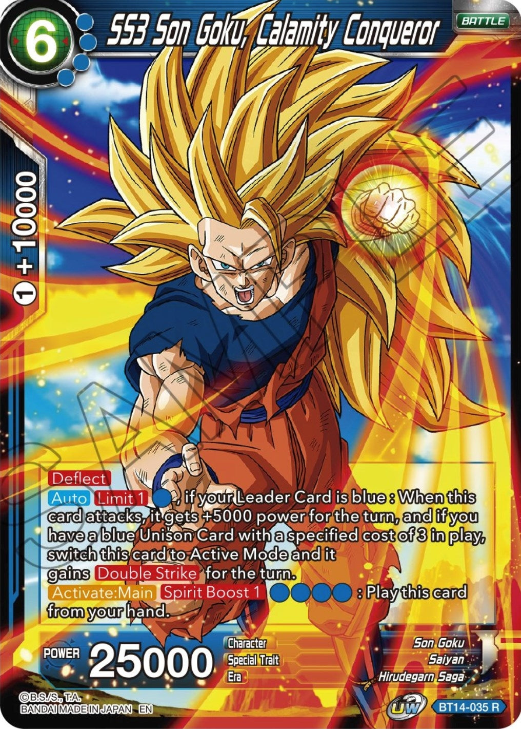 Image for SS3 Son Goku, Calamity Conqueror - Dragon Ball Super: Masters