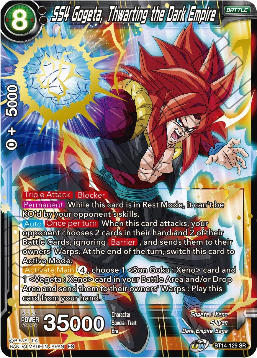 Image for SS4 Gogeta, Thwarting the Dark Empire - Dragon Ball Super: Masters