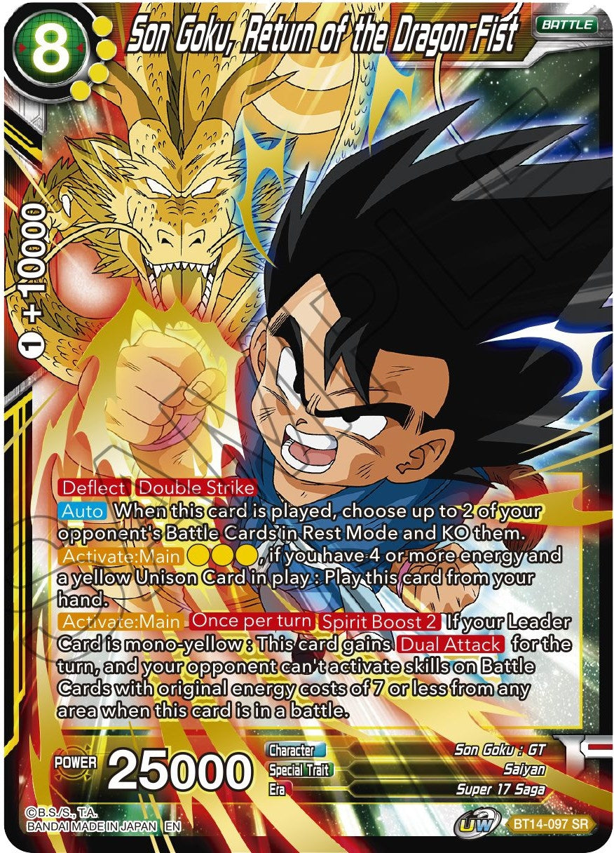 Image for Son Goku, Return of the Dragon Fist - Dragon Ball Super: Masters
