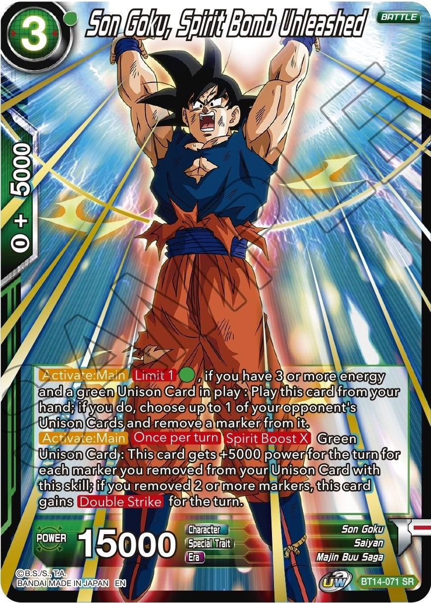 Image for Son Goku, Spirit Bomb Unleashed - Dragon Ball Super: Masters