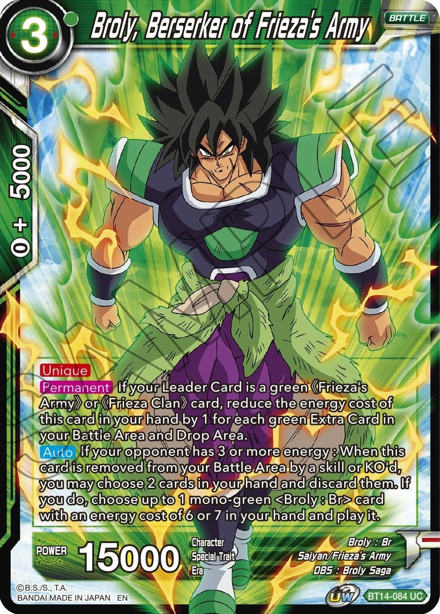 Image for Broly, Berserker of Frieza's Army - Dragon Ball Super: Masters