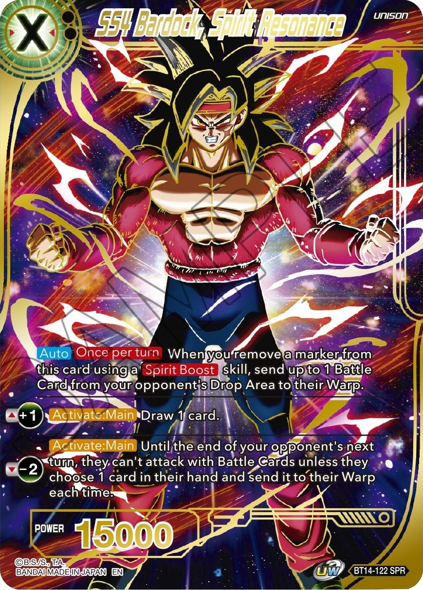 Image for SS4 Bardock, Spirit Resonance (SPR) - Dragon Ball Super: Masters
