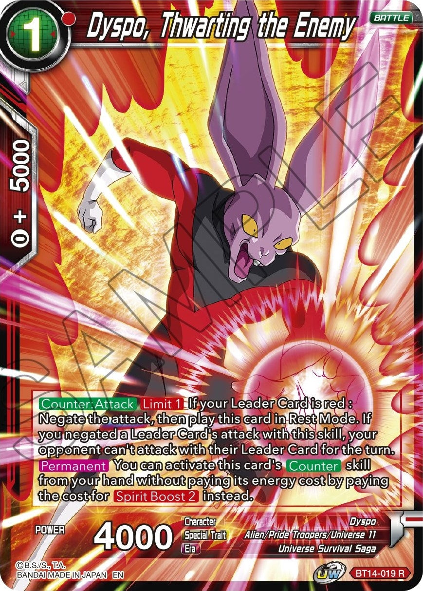 Image for Dyspo, Thwarting the Enemy - Dragon Ball Super: Masters