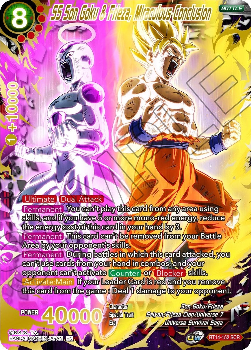 Image for SS Son Goku & Frieza, Miraculous Conclusion - Dragon Ball Super: Masters