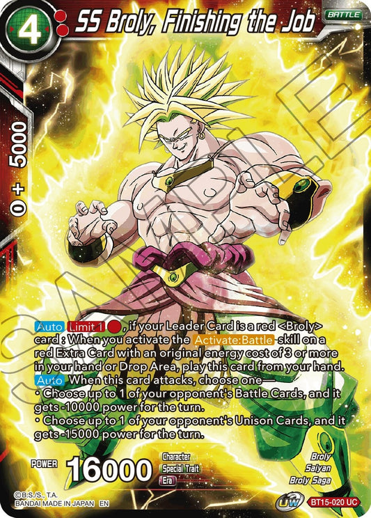 Image for SS Broly, Finishing the Job - Dragon Ball Super: Masters