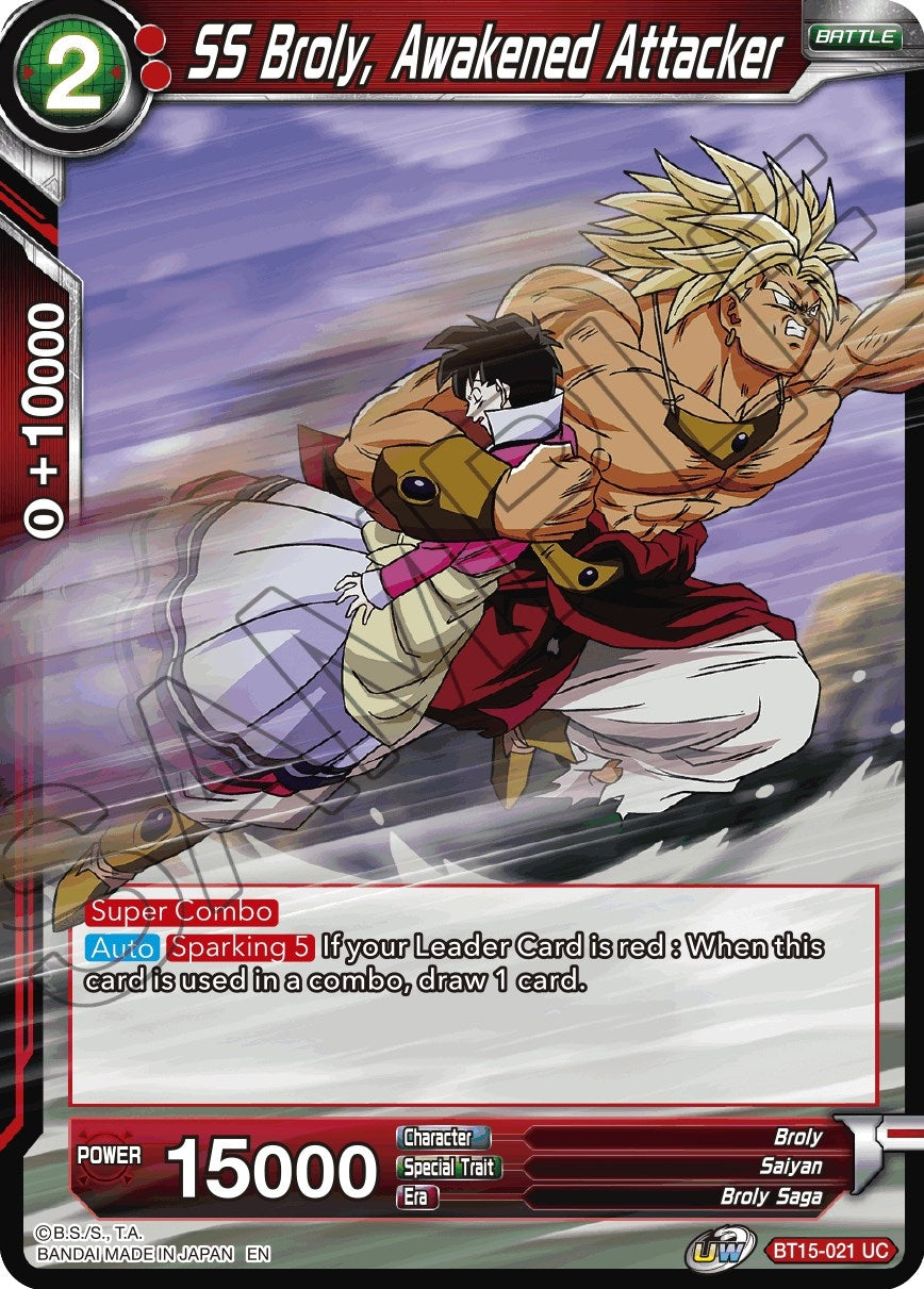 Image for SS Broly, Awakened Attacker - Dragon Ball Super: Masters