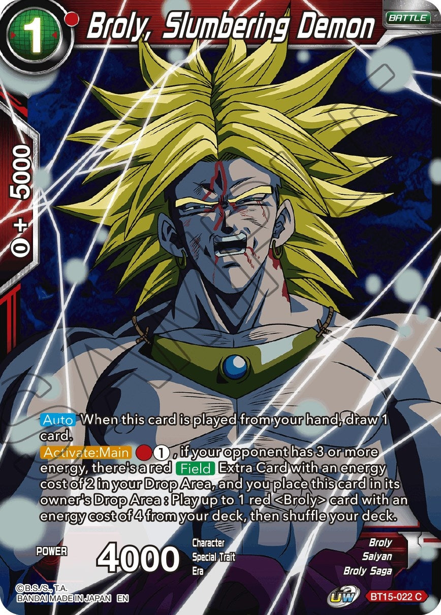 Image for Broly, Slumbering Demon - Dragon Ball Super: Masters