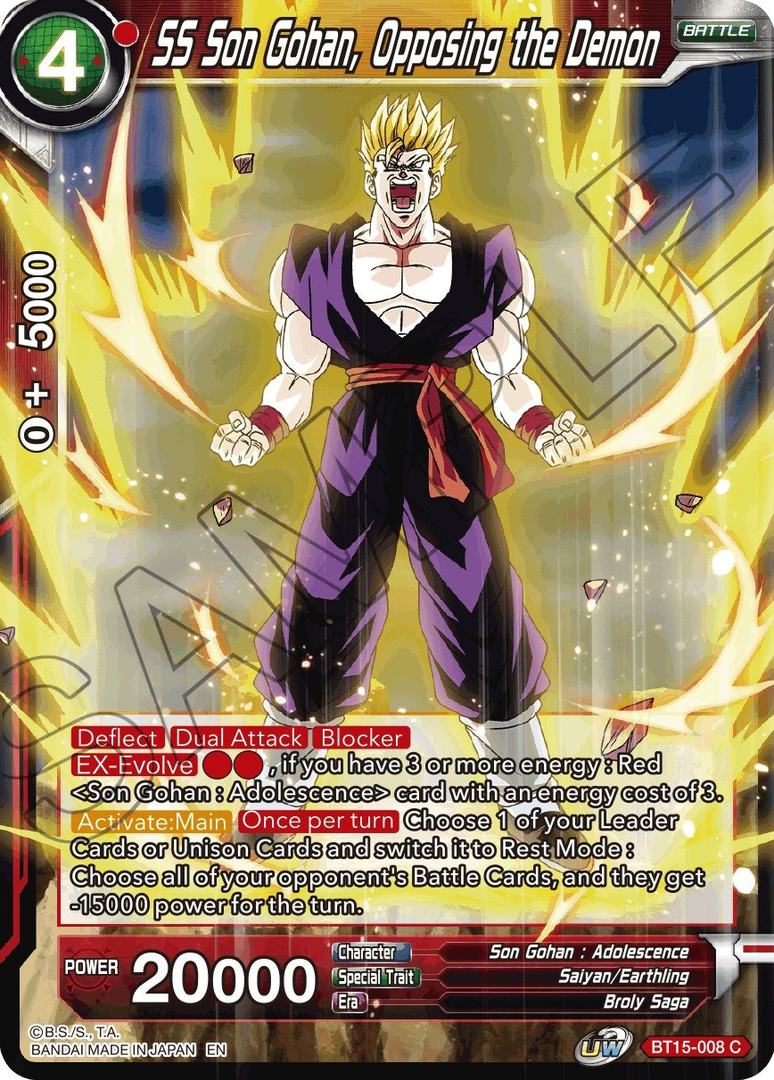 Image for SS Son Gohan, Opposing the Demon - Dragon Ball Super: Masters