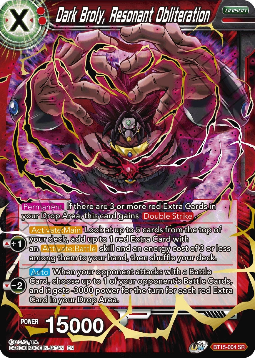 Image for Dark Broly, Resonant Obliteration - Dragon Ball Super: Masters
