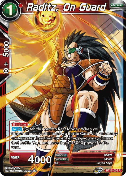Image for Raditz, On Guard - Dragon Ball Super: Masters